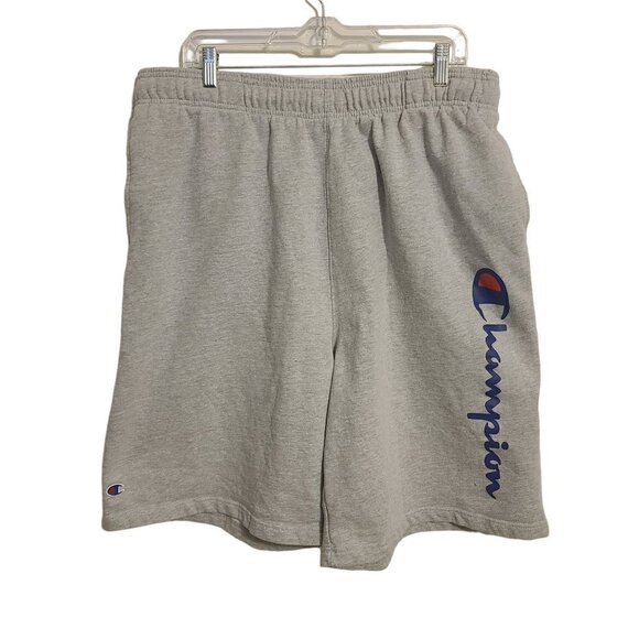 Champion | Men's Gray Athleisure Fleece Jogger Shorts (Size 1XL) - Picture 1 of 13